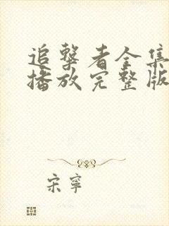 追击者全集免费播放完整版高清