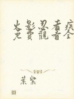 火影忍者疾风传免费观看全集高清