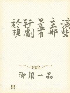 于轩晨主演的电视剧有哪些