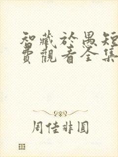 智藏于愚短剧免费观看全集高清版
