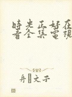 时光正好在线观看全集电视剧免费