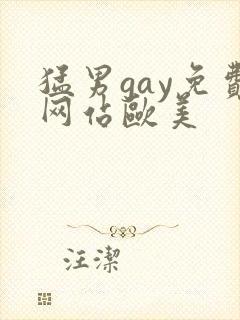 猛男gay免费网站欧美