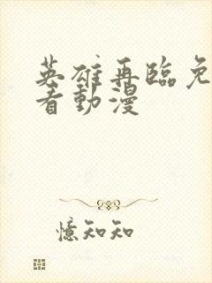 英雄再临免费观看动漫