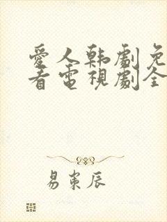 爱人韩剧免费观看电视剧全集完整