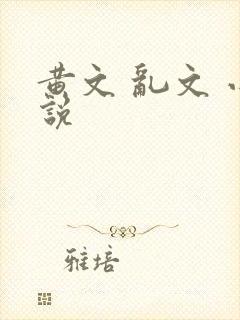 黄文 乱文 小说
