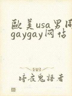 欧美usa男同gaygay网站封面