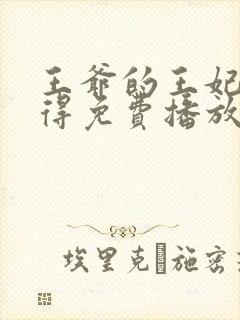 王爷的王妃惹不得免费播放