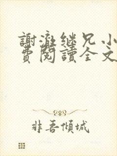 谢澈继兄小说免费阅读全文无弹窗