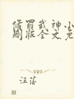 修罗武神小说未删版全文免费阅读