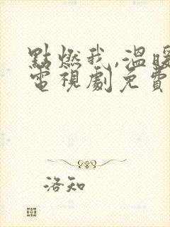 点燃我,温暖你电视剧免费观看59封面