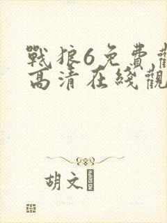 战狼6免费观看高清在线观看国语版