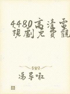 4480高清电视剧免费观看网站