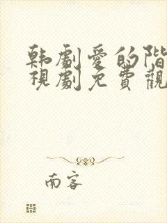 韩剧爱的阶梯电视剧免费观看全集免费封面