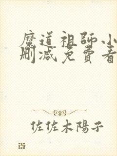 魔道祖师小说无删减免费看封面