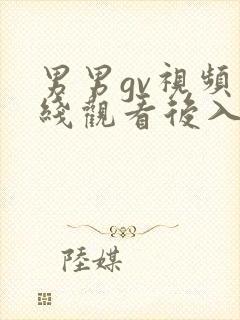 男男gv视频在线观看后入
