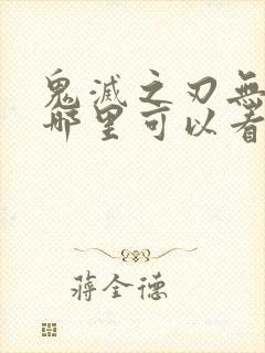 鬼灭之刃无限城哪里可以看