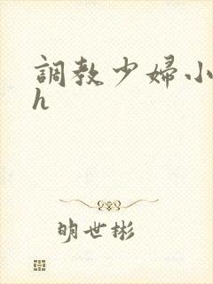 调教少妇小说高h