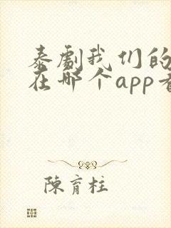 泰剧我们的秘密在哪个app看