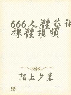 666人体艺术裸体视频