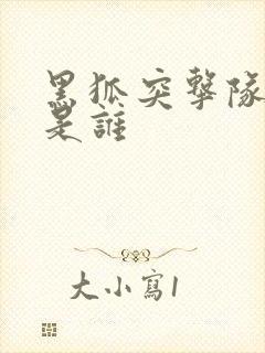 黑狐突击队队长是谁