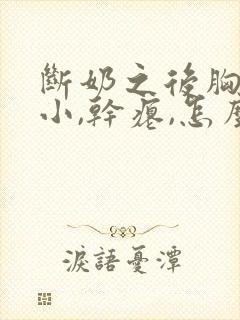 断奶之后胸部变小,干瘪,怎么恢复