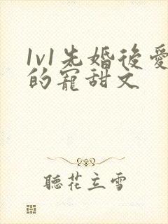 1v1先婚后爱的宠甜文