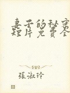 妻子的秘密网络短片免费全集剧情