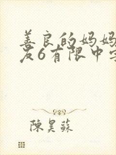 善良的妈妈的朋友6有限中字