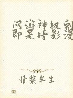 网游神级刺客我即是暗影漫画免费