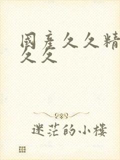 国产久久精品久久久封面