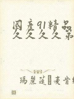 国产91精品久久久久久第1集