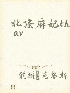 北条麻妃the av