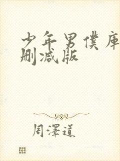 少年男仆库洛无删减版封面
