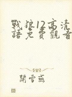 战狼12高清国语免费观看影视