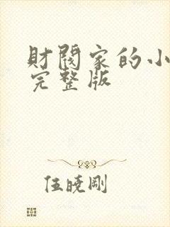 财阀家的小儿子完整版
