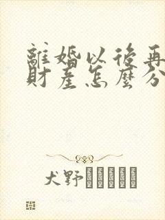 离婚以后再复婚财产怎么分配