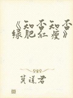 《知否知否应是绿肥红瘦》免费观看全集封面