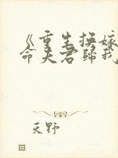 《重生换嫁:短命夫君归我喽》封面