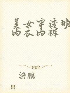 美女穿透明蕾丝内衣内裤