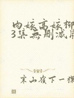 肉嫁高嫁柳嫁家3集无删减版封面