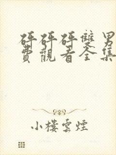 砰砰砰双男主免费观看全集高清版封面
