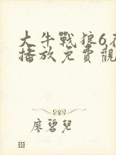 大牛战狼6在线播放免费观看视频