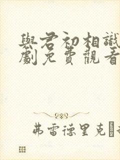 与君初相识电视剧免费观看全集在线