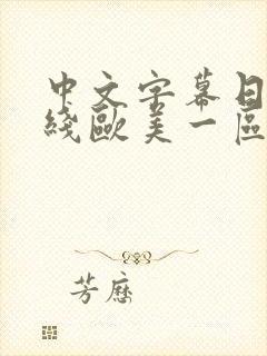 中文字幕日韩在线欧美一区封面