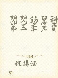 闪闪的儿科医生第三季免费观看封面