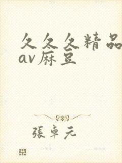 久久久精品国产av麻豆