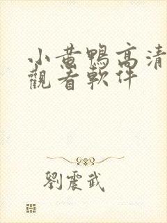 小黄鸭高清免费观看软件