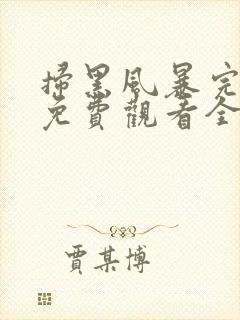 扫黑风暴完整版免费观看全集