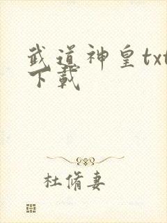 武道神皇txt下载