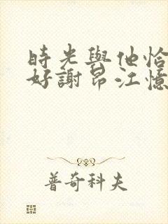 时光与他恰是正好谢昂江忆绵结局封面